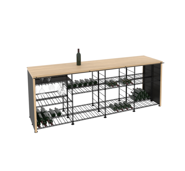 COMPTOIR-DES-VINS-CONFIGURATION-DE-BASE-4-MODULES-AVEC-BOUTEILLES-600x554