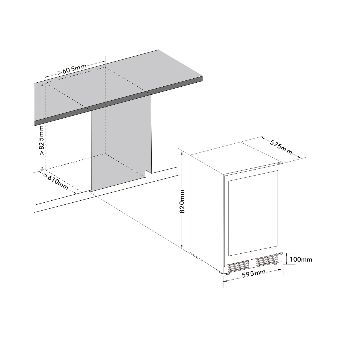 CP043-2TBH_Built-under_installation_diagram