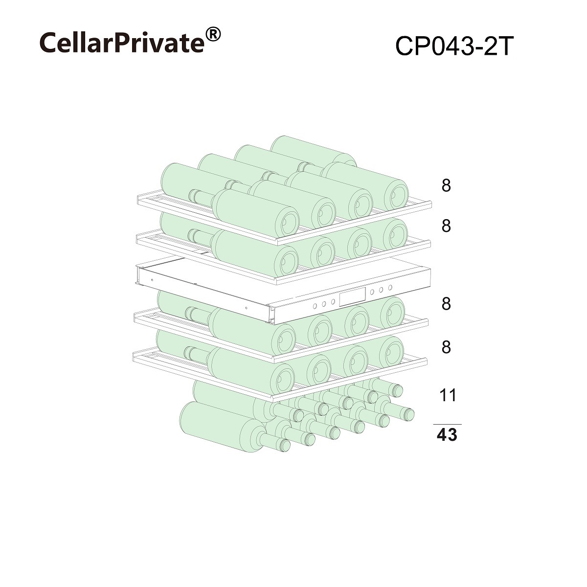 Cellar Private CP043-2T,